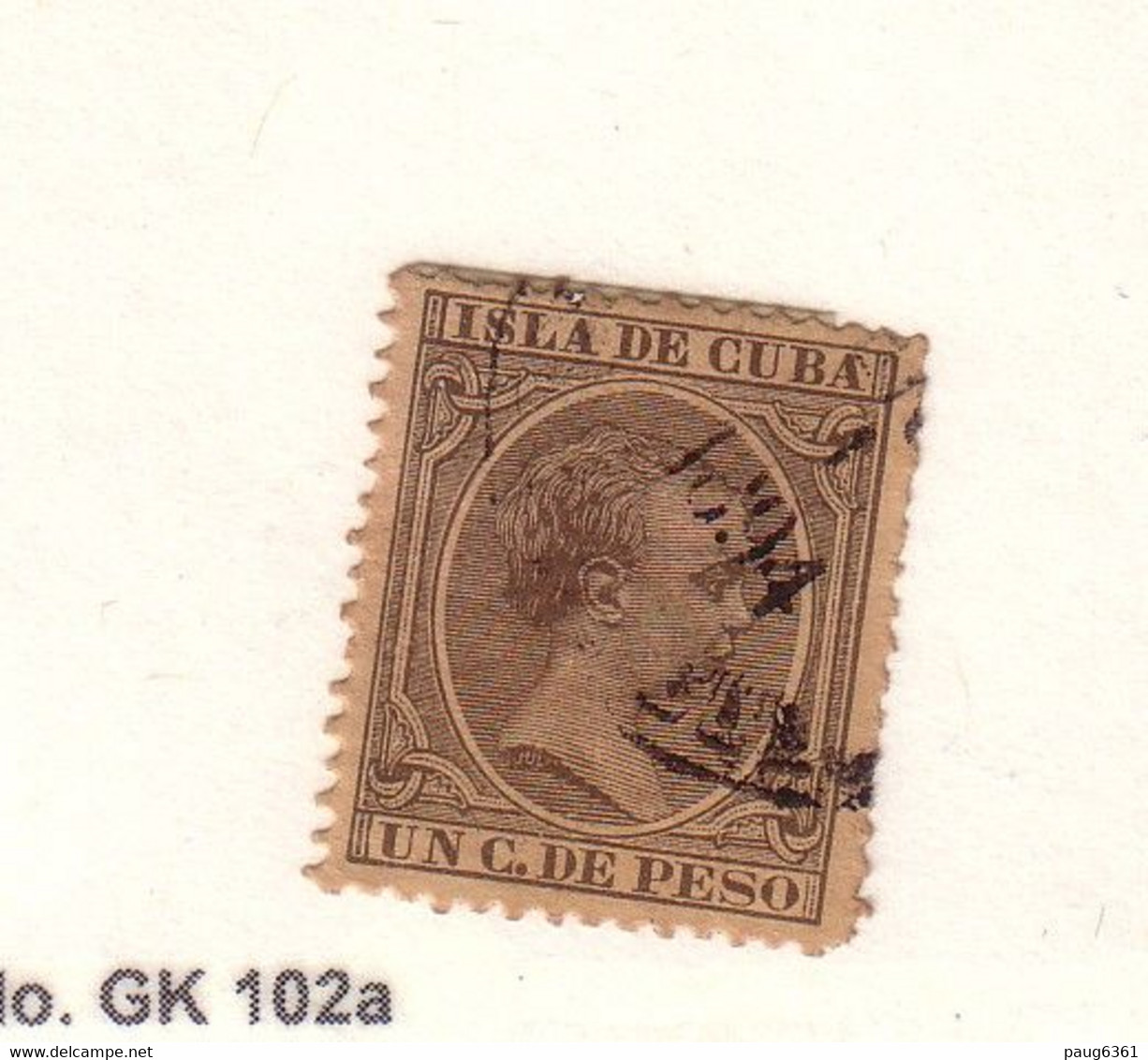 CUBA 1890 ALFONSO XIII  YVERT N°73 OBLITERE - Gebraucht