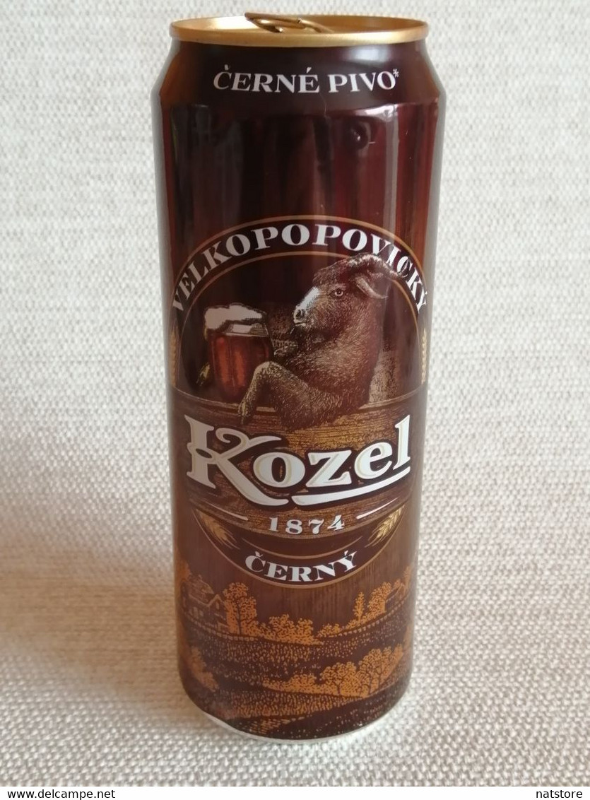 2020..KAZAKHSTAN...BEER CAN..450ml" VELKOPOPOVICKY KOZEL " , CERNY PIVO - Cans