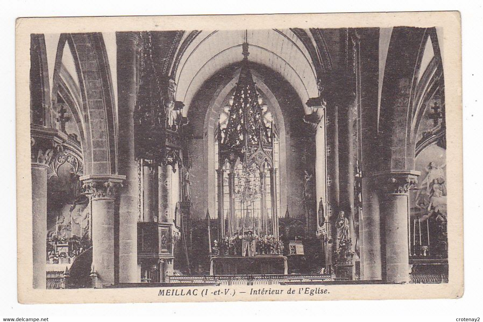 35 MEILLAC Vers Combourg Intérieur De L'Eglise - Combourg