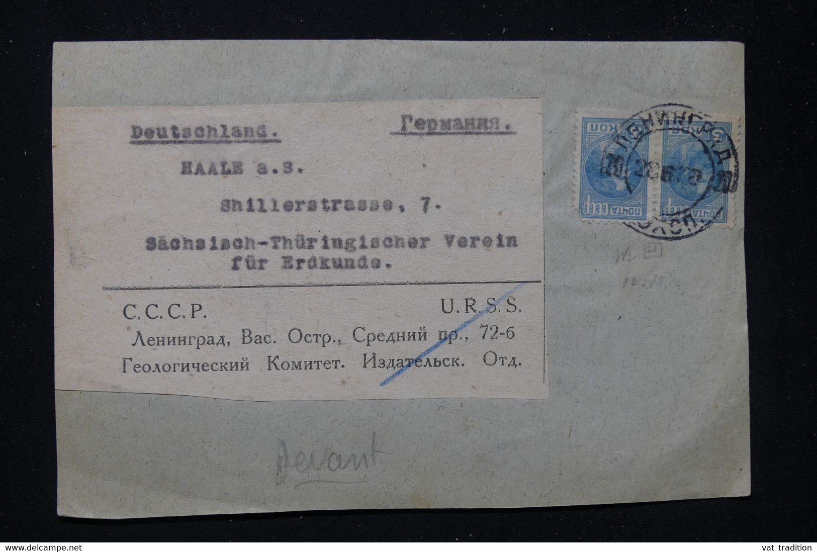 U.R.S.S. - Devant D'enveloppe Pour L 'Allemagne - L 81362 - Storia Postale