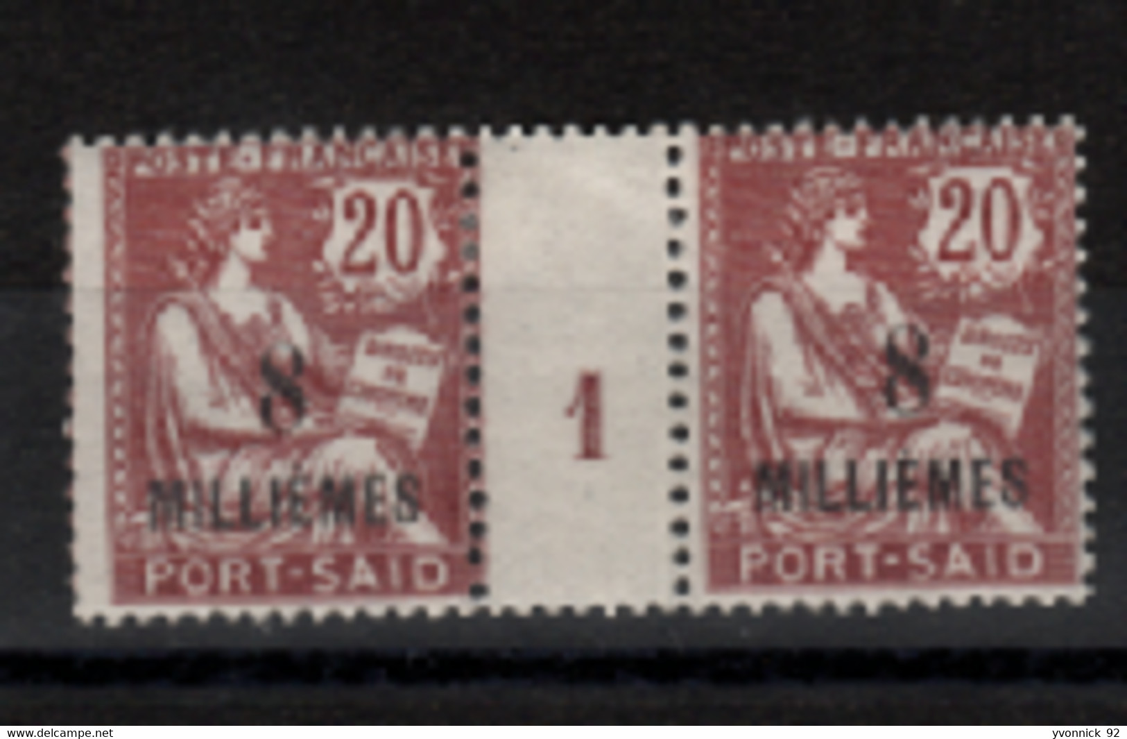 Port -Saîd  - Egypte - Millésimes  (1921) Surchargé  8Mill.  N° 53 - Other & Unclassified