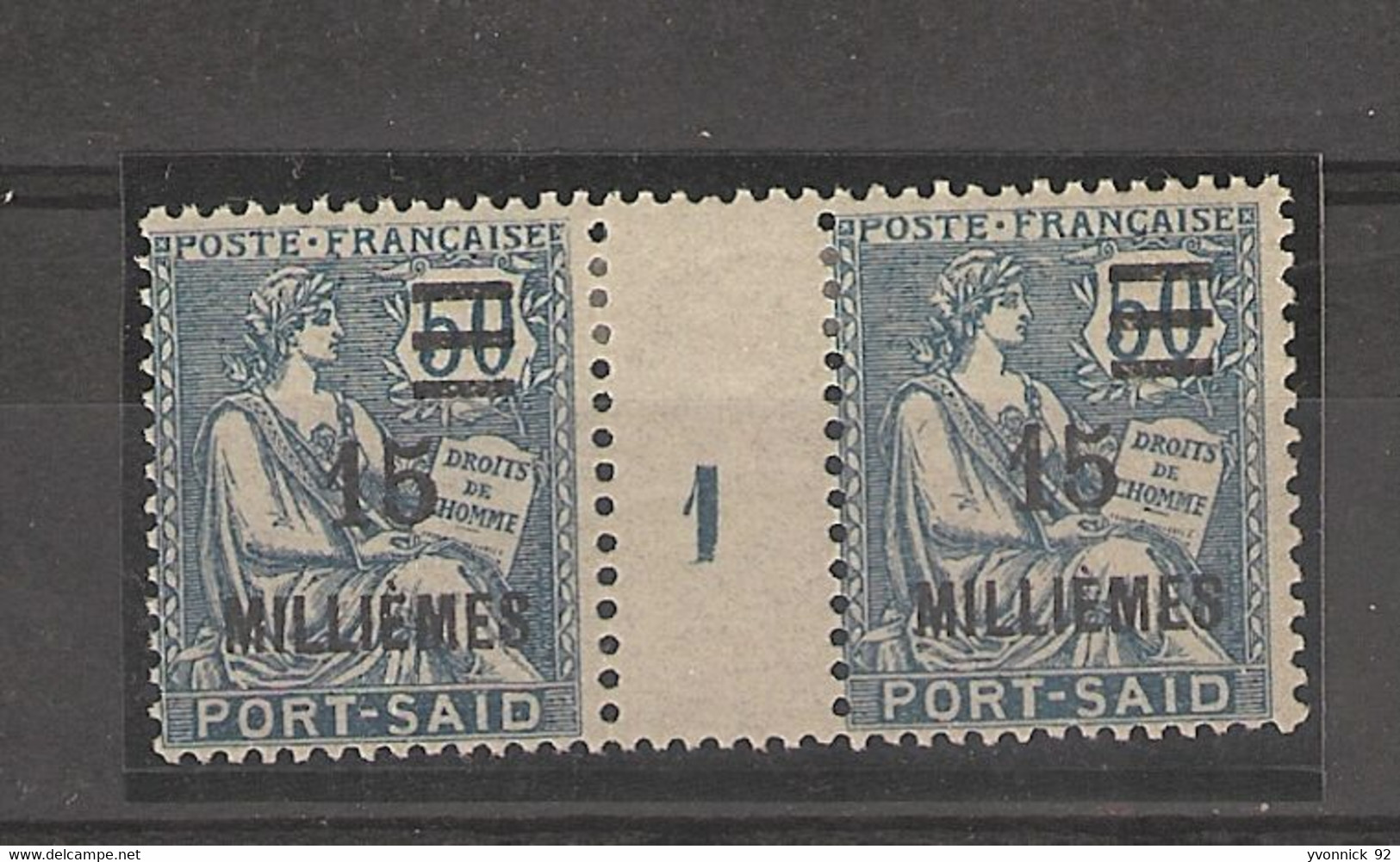 Port -Saîd  - Egypte - Millésimes  (1921) Surchargé  15 Mill.  N° 79 - Andere & Zonder Classificatie