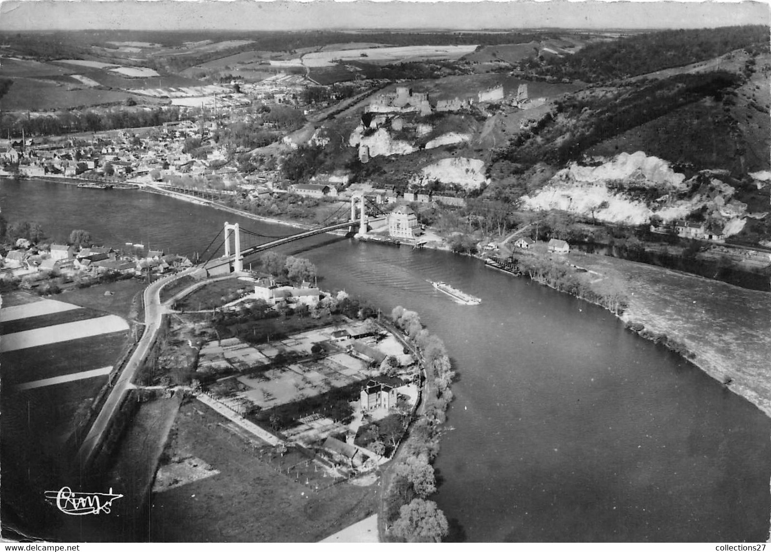 27-LES-ANDELYS- VUE AERIENNE LE PONT LA SEINE - Les Andelys