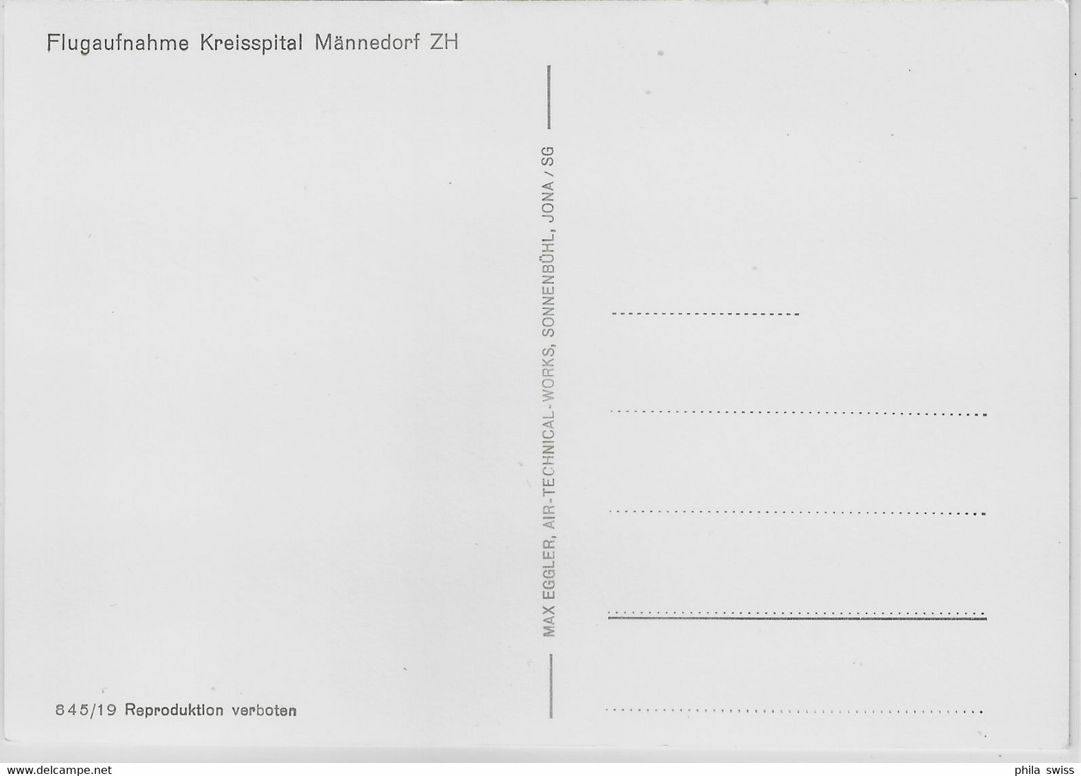 Flugaufnahme Kreisspital Männedorf - Männedorf