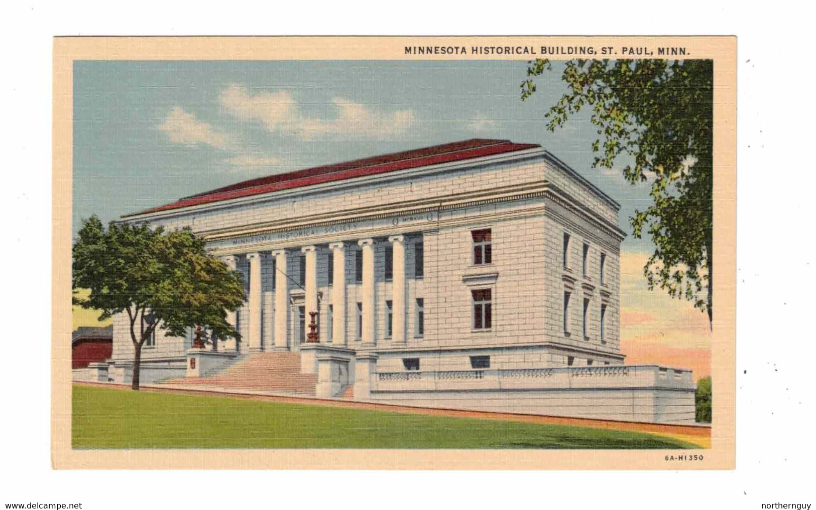 ST. PAUL, Minnesota, USA, Historical Building, Old Linen Postcard - St Paul