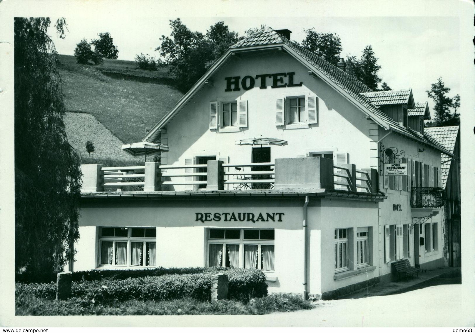 Orbey  Basses Huttes Lot 2 CP CPA 68 Haut Rhin Hotel Restaurant Streng 1963 - Orbey