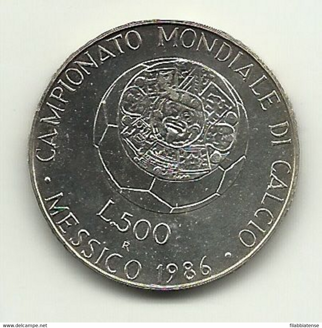 1986 - Italia 500 Lire Mondiali Del Messico     ---- - Herdenking