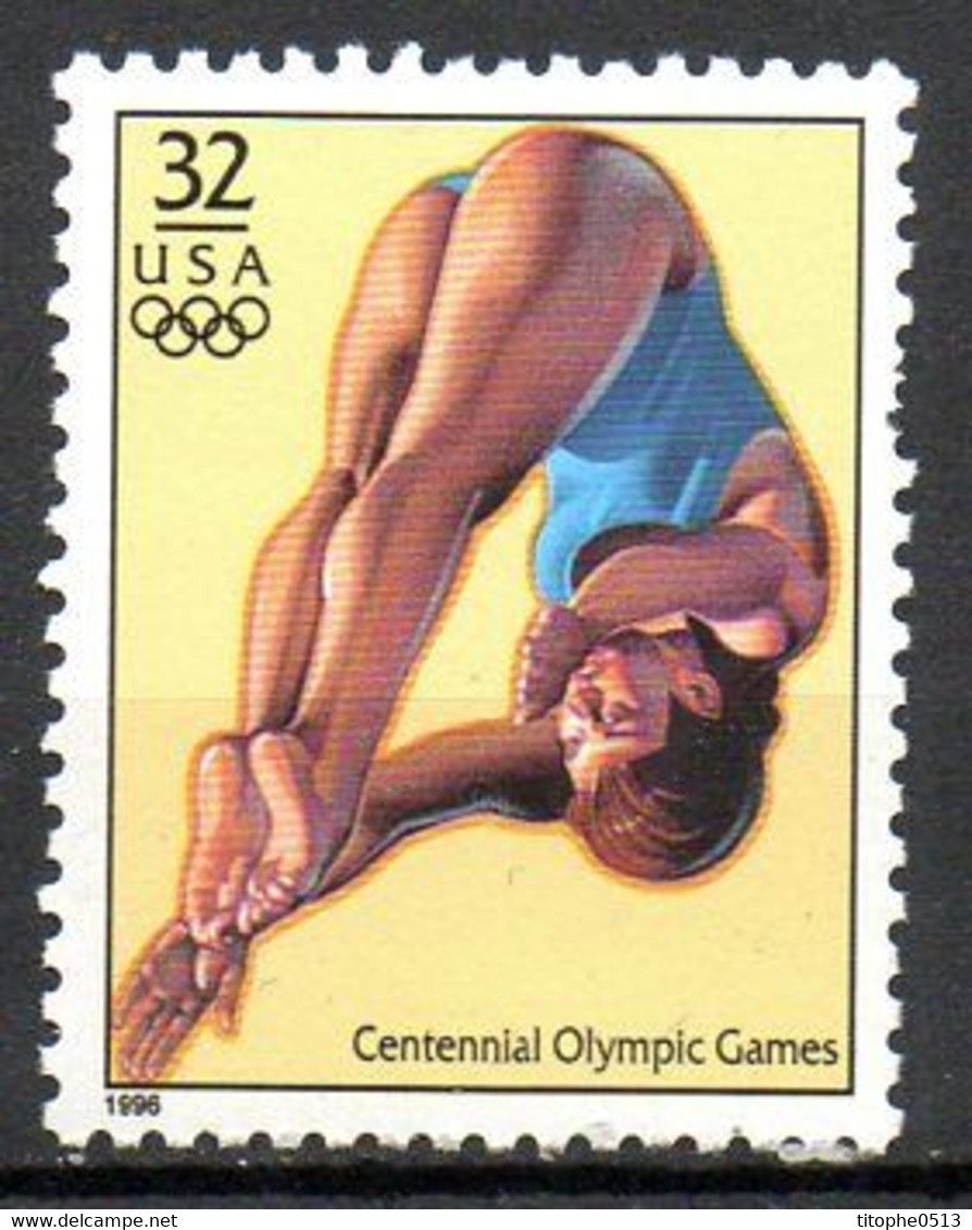 USA. N°2493 De 1996. Plongeon Aux J.O.. - Duiken