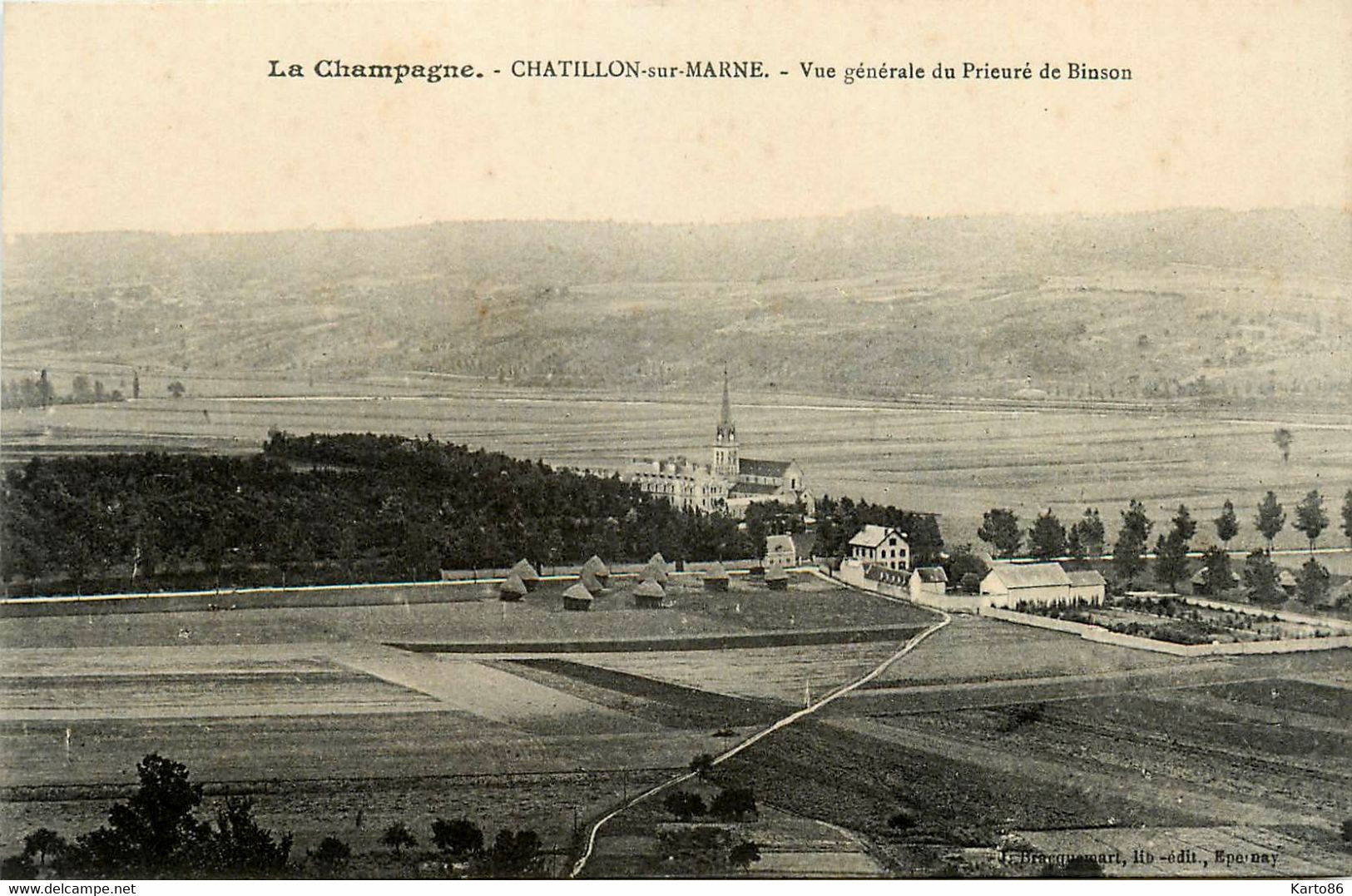 Chatillon Sur Marne * Vue Générale Du Prieuré De Binson - Châtillon-sur-Marne