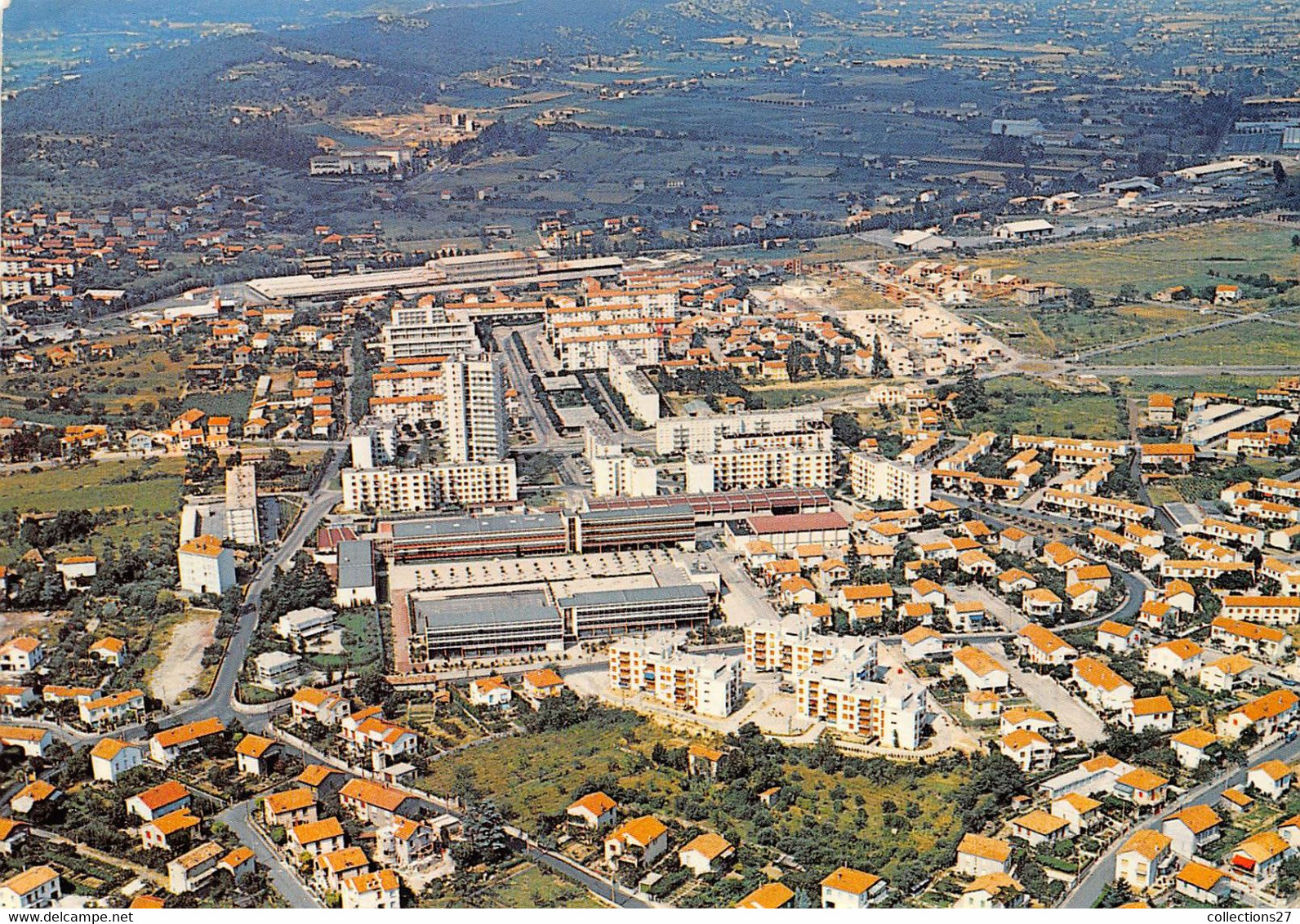 30-ALES- VUE AERIENNE SUR LA CITE CLAVIERE ET L'ECOLE DES MINES - Alès