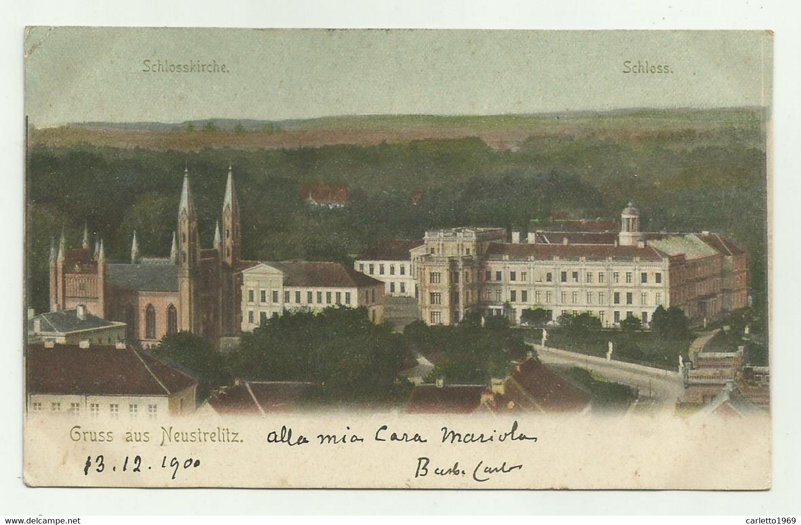 GRUSS AUS NEUSTRELITZ 1900  VIAGGIATA FP - Neustrelitz