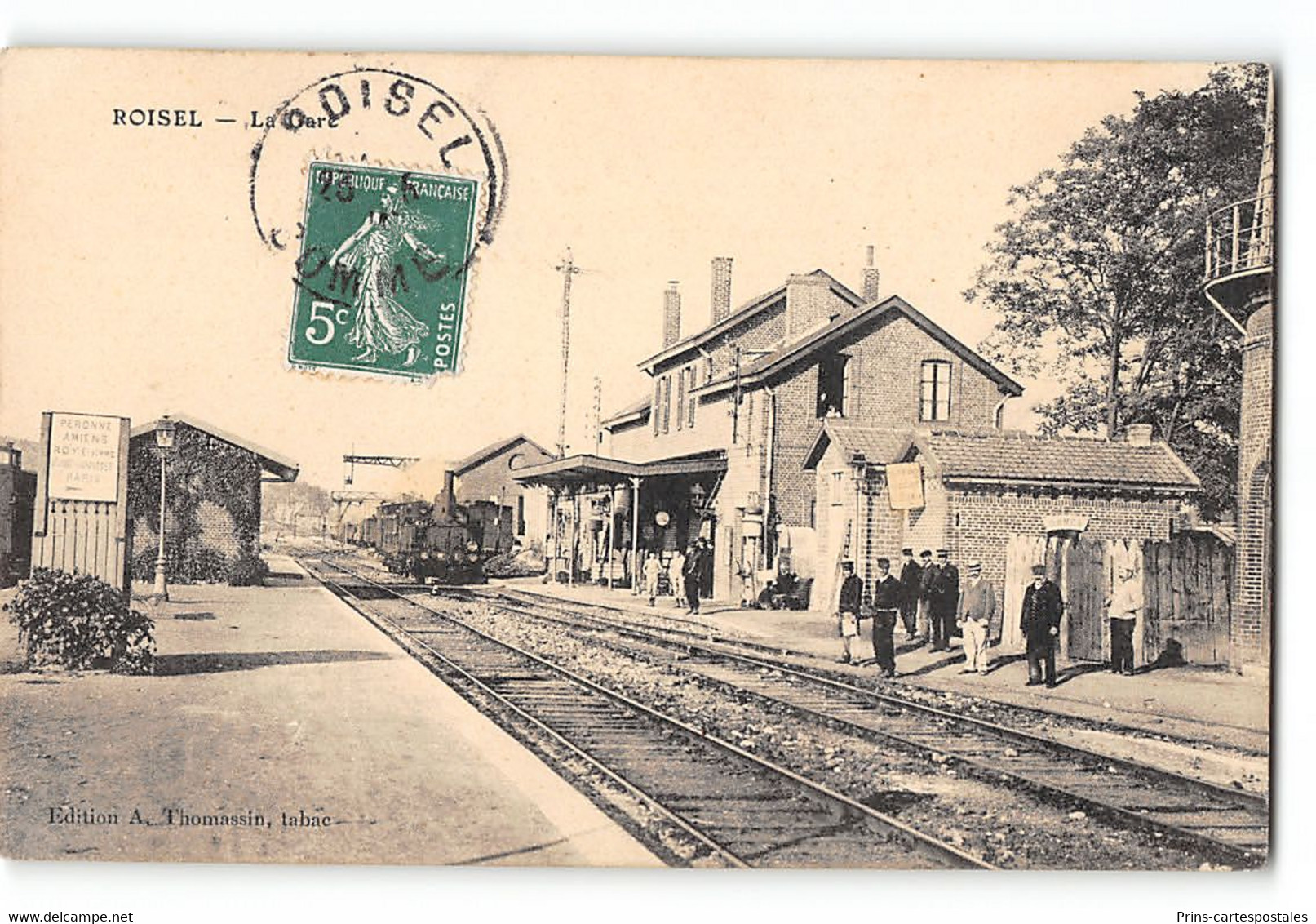 CPA 80 Roisel La Gare Et Le Train Tramway - Roisel