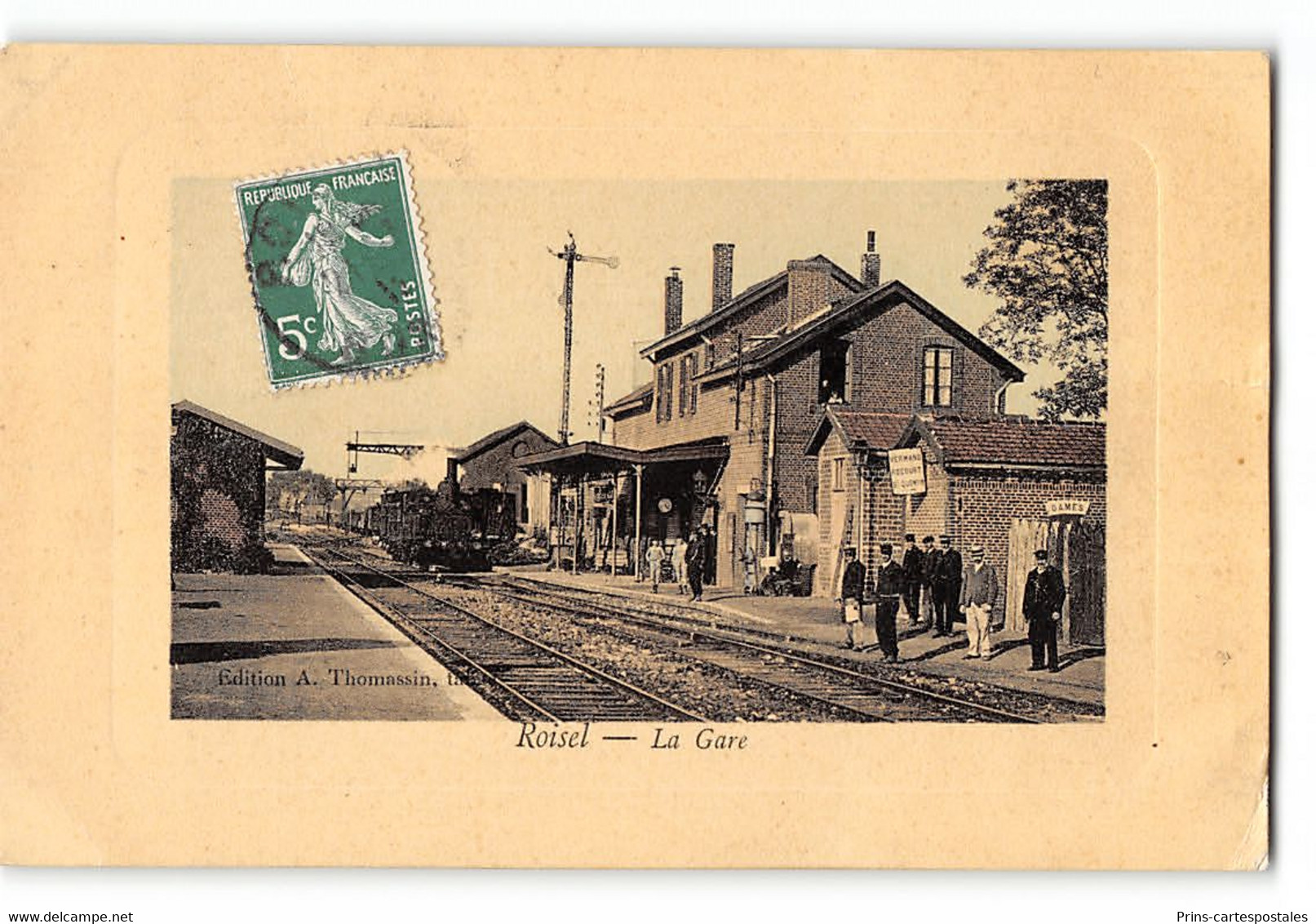 CPA 80 Roisel La Gare Et Le Train Tramway - Roisel