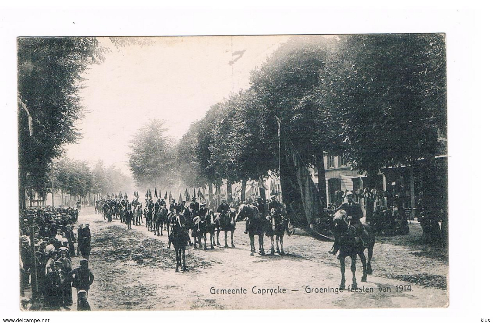 GEMEENTE CAPRYCKE (KAPRIJKE) GROENINGE FEESTEN VAN 1914 - Kaprijke