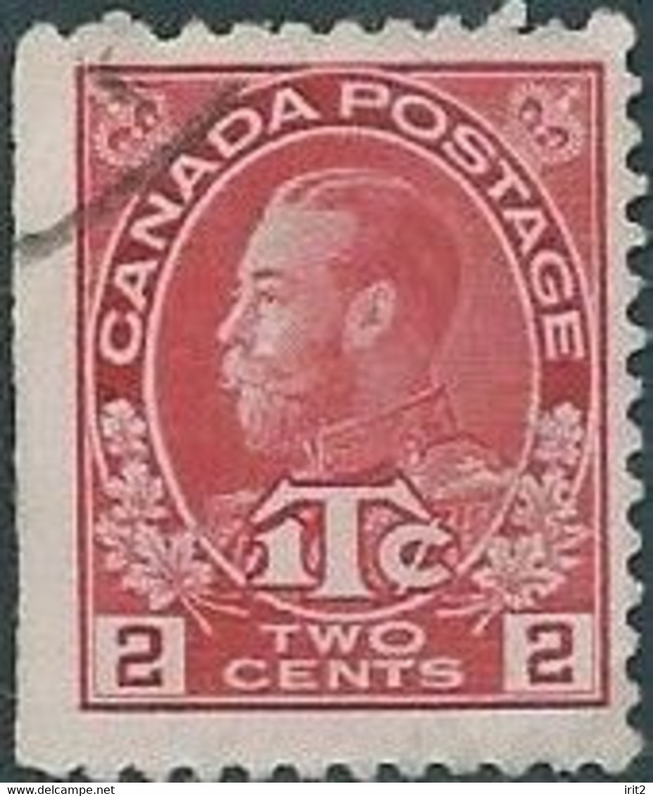 Canada -1916 King George V, 2+1C With The Inscription War Tax,Imperf In The Vertical Side - Oorlogsbelastingen