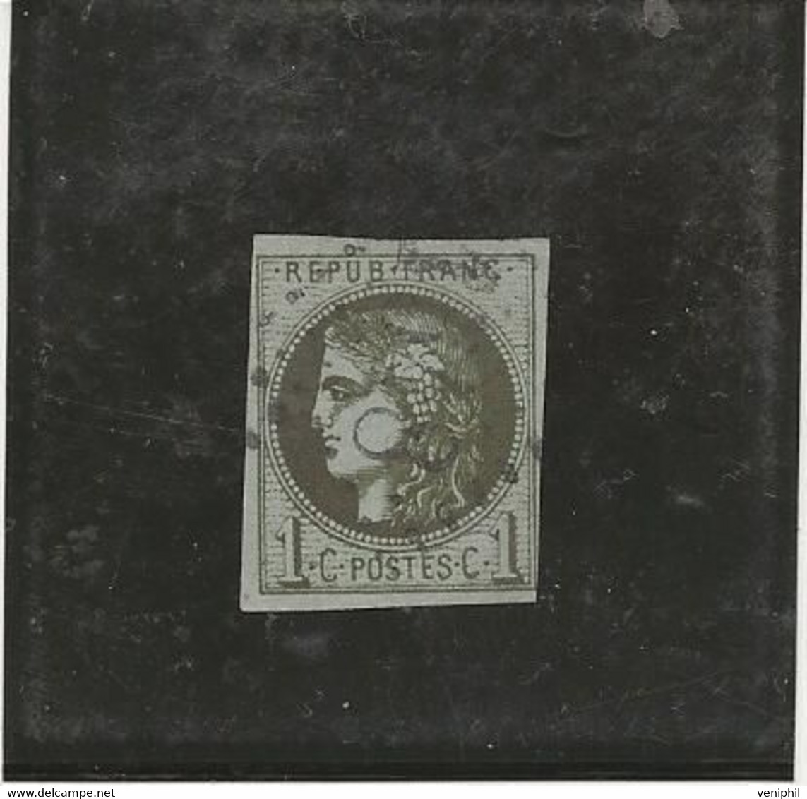 EMISSION DE BORDEAUX -TIMBRE N° 39 B OBLITERE  .TB -ANNEE 1870 - COTE : 220 € - 1870 Bordeaux Printing