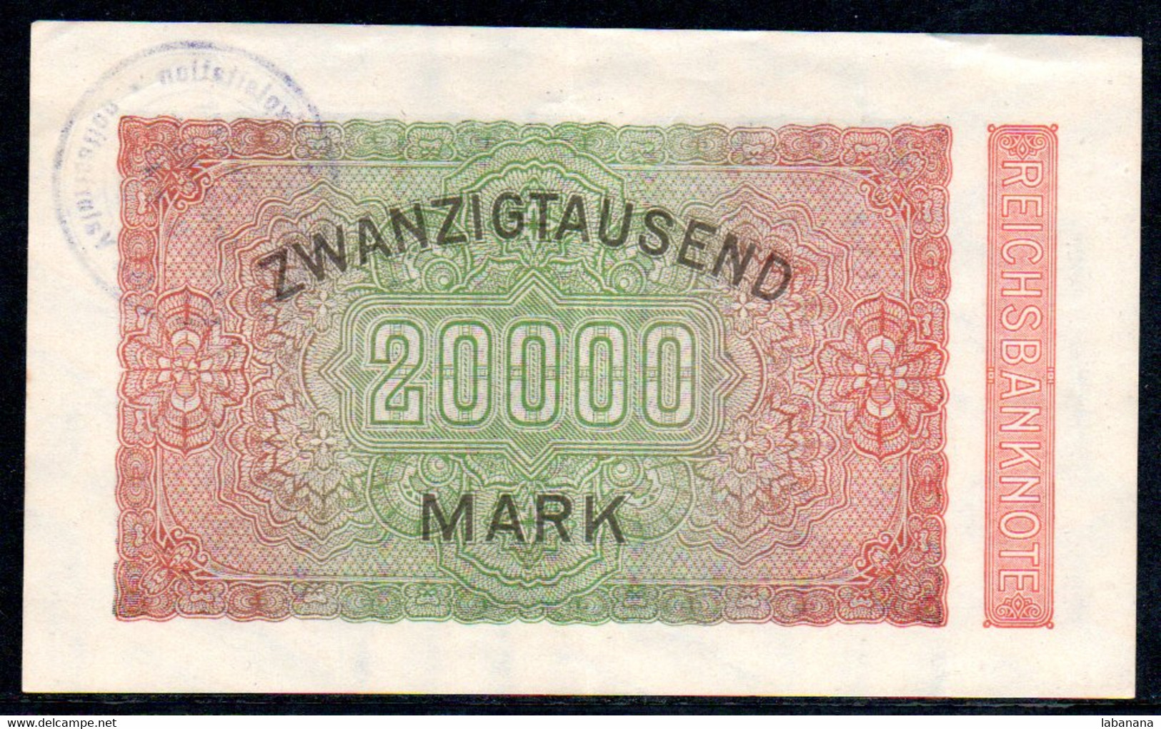 570-Allemagne Billet De 20 000 Mark 1923 K-BD Contremarque USA - 20.000 Mark
