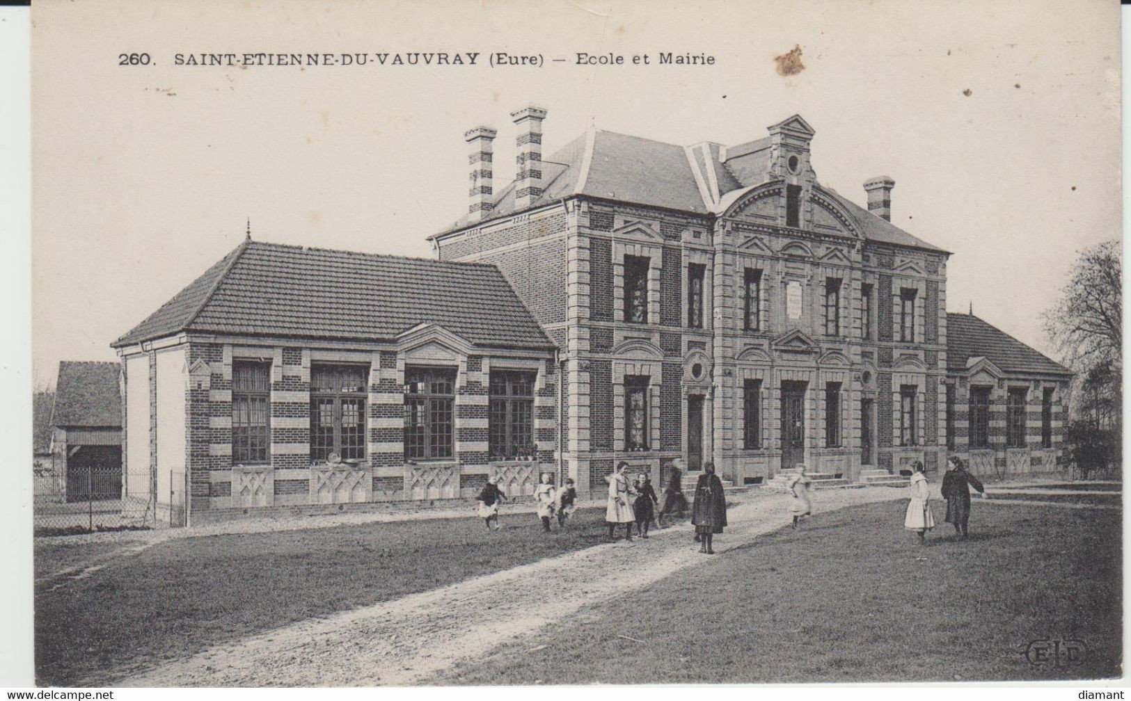 ST ETIENNE DU VAUVRAY  (27) - Ecole Et Mairie - Bon état - Other & Unclassified