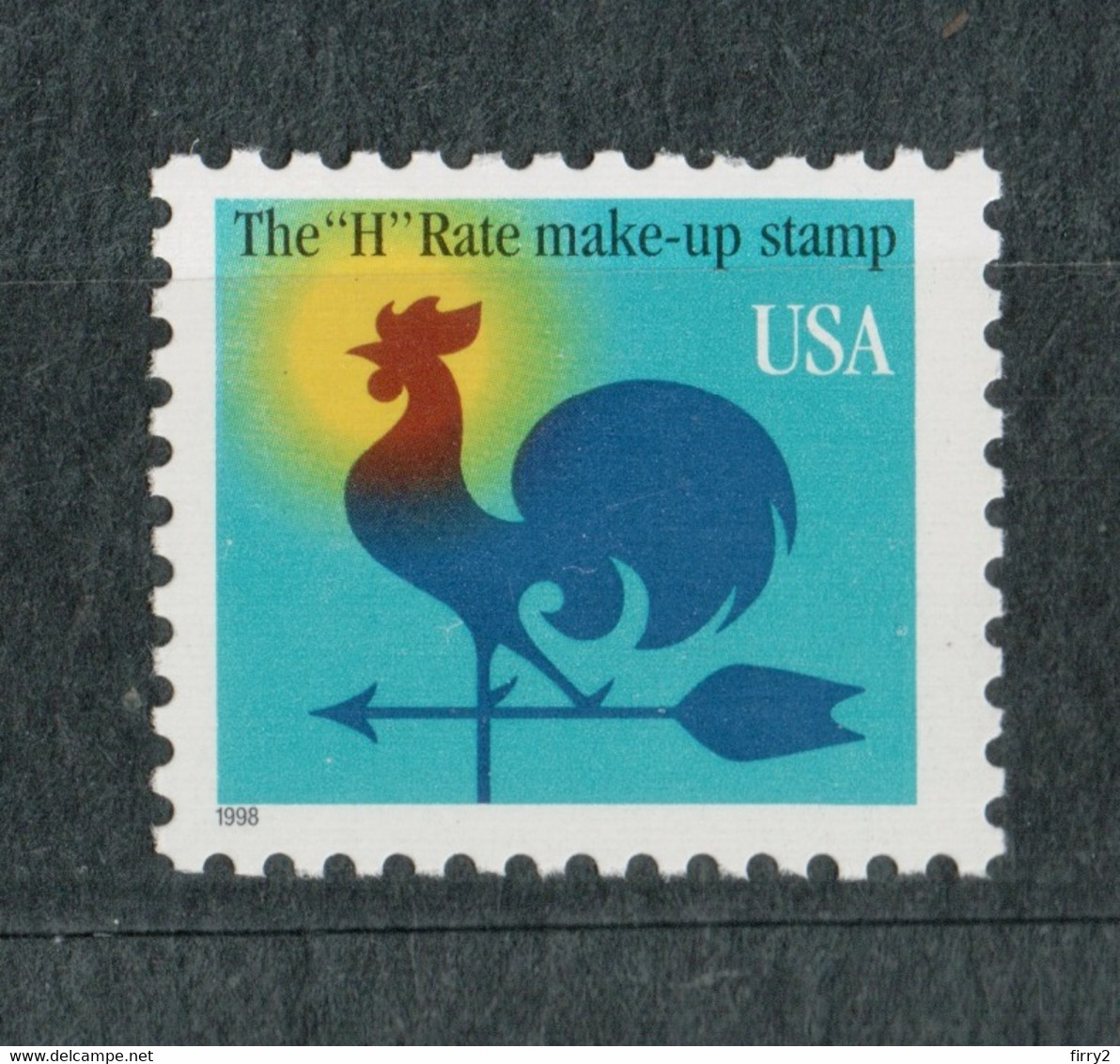 USA Scott # 3257  1998  Make-Up Rate  Weathervane - White USA     1c   Mint NH  (MNH) - Unused Stamps