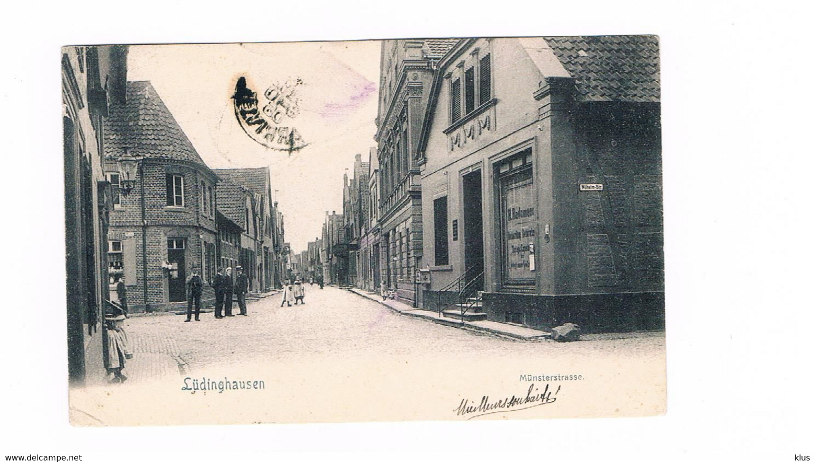Lüdinghausen Munsterstrasse VERY RARE CARD TOP - Lüdinghausen