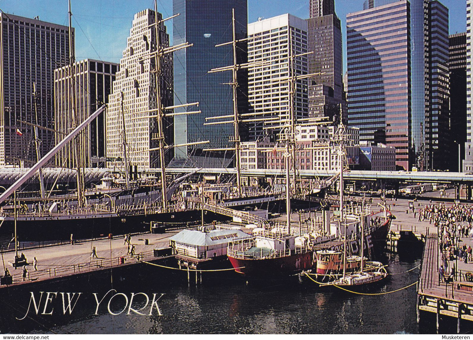 United States PPC Downtown New York 's South Street Seaport With Financial Center In Background 1998 Brotype ÅRHUS (**2) - World Trade Center