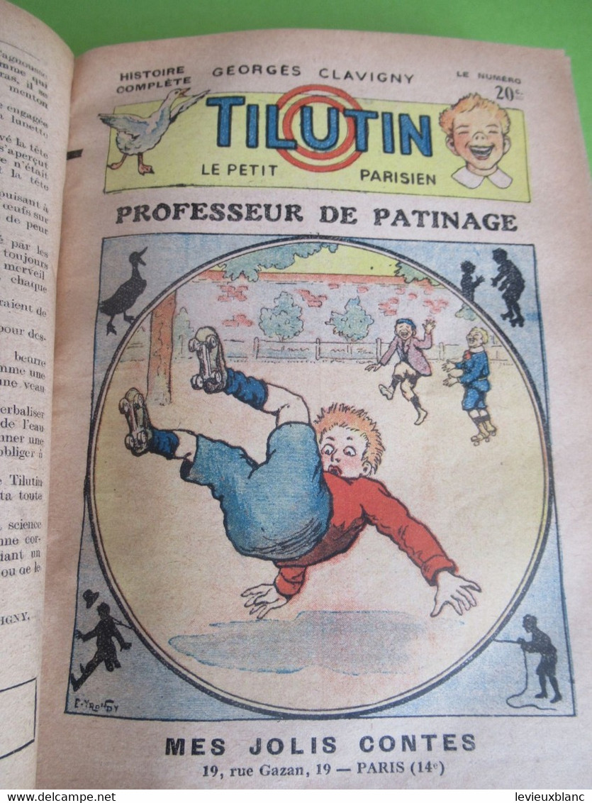 Livre relié des 51 premiers numéros/TILUTIN le petit Parisien/Georges CLAVIGNY/Mes jolis Contes/Yrondy/1922       BD168