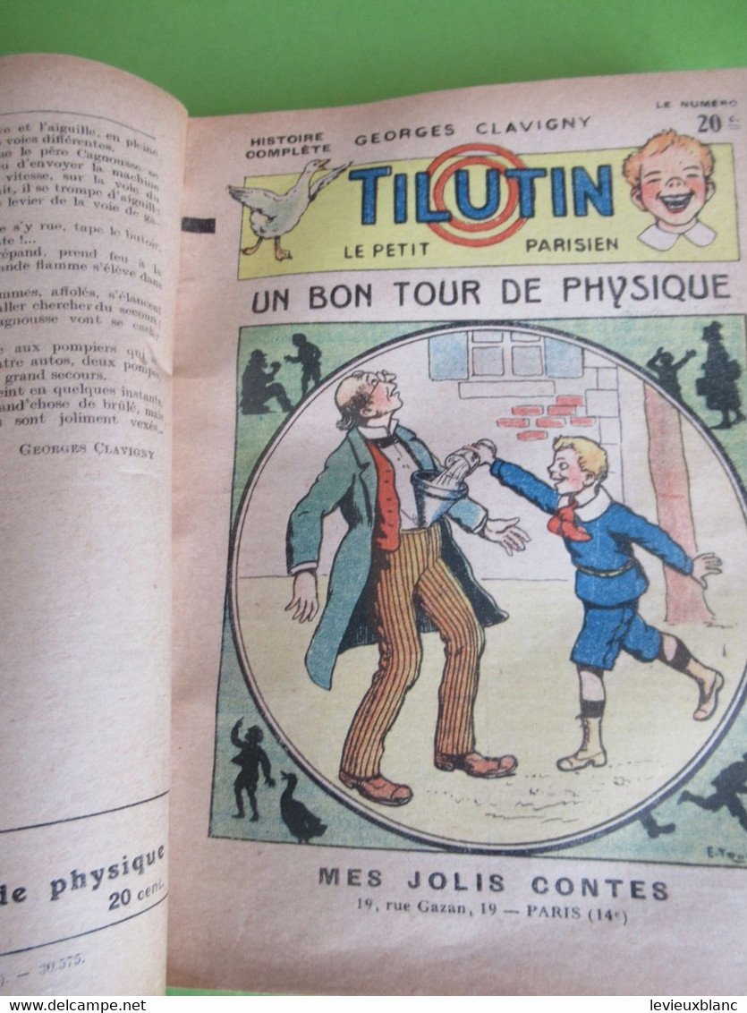 Livre relié des 51 premiers numéros/TILUTIN le petit Parisien/Georges CLAVIGNY/Mes jolis Contes/Yrondy/1922       BD168