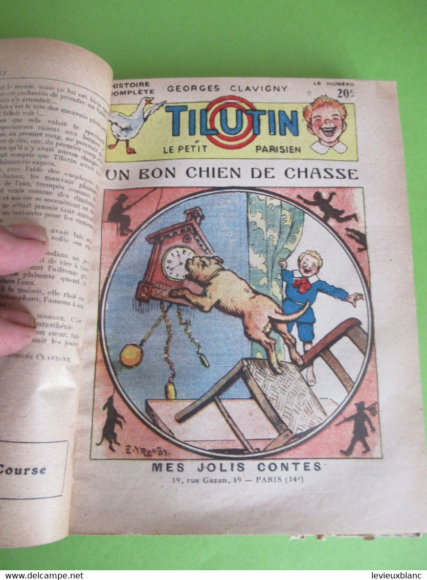 Livre relié des 51 premiers numéros/TILUTIN le petit Parisien/Georges CLAVIGNY/Mes jolis Contes/Yrondy/1922       BD168