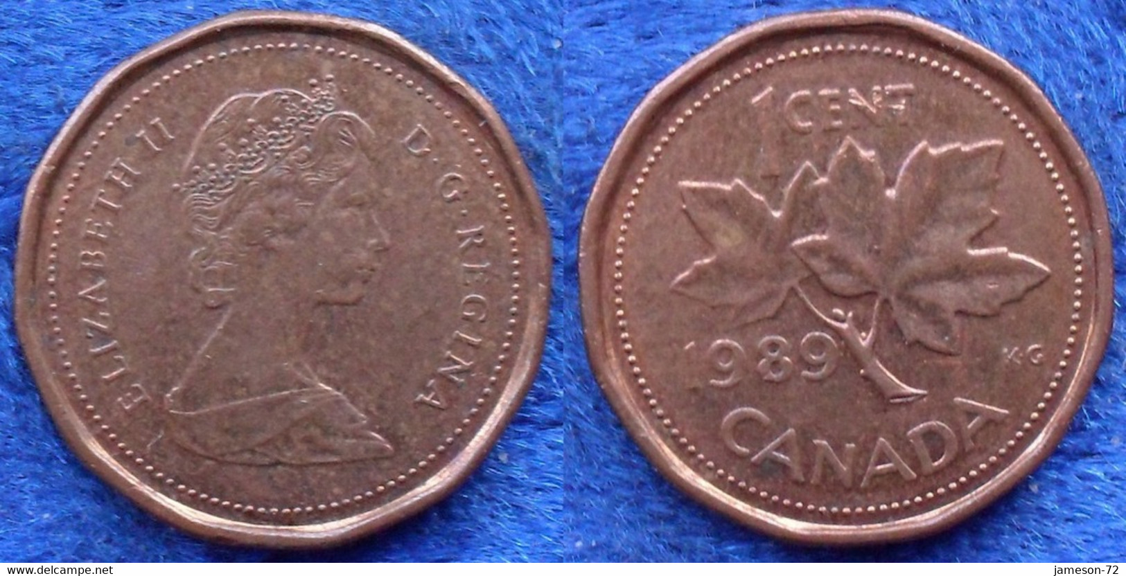 CANADA - 1 Cent 1989 KM# 132 Elizabeth II (1952) Bronze - Edelweiss Coins - Canada