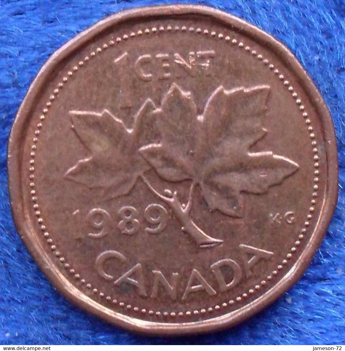 CANADA - 1 Cent 1989 KM# 132 Elizabeth II (1952) Bronze - Edelweiss Coins - Canada