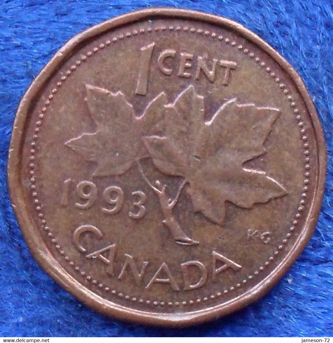 CANADA - 1 Cent 1993 KM# 181 Elizabeth II (1952) Bronze - Edelweiss Coins - Canada