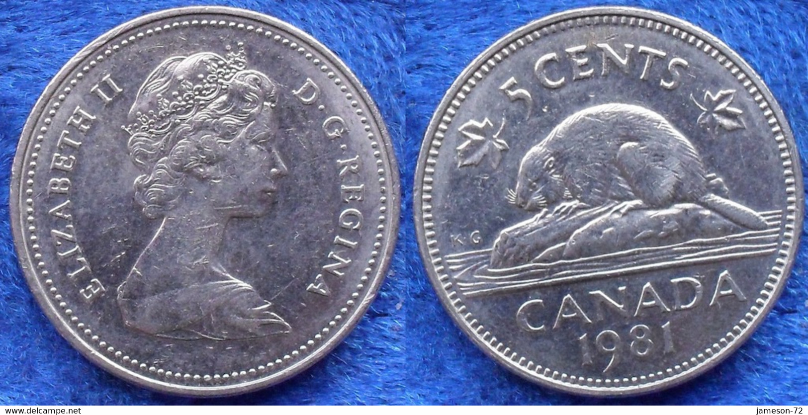 CANADA - 5 Cents 1981 KM# 60.2 Elizabeth II (1952) - Edelweiss Coins - Canada