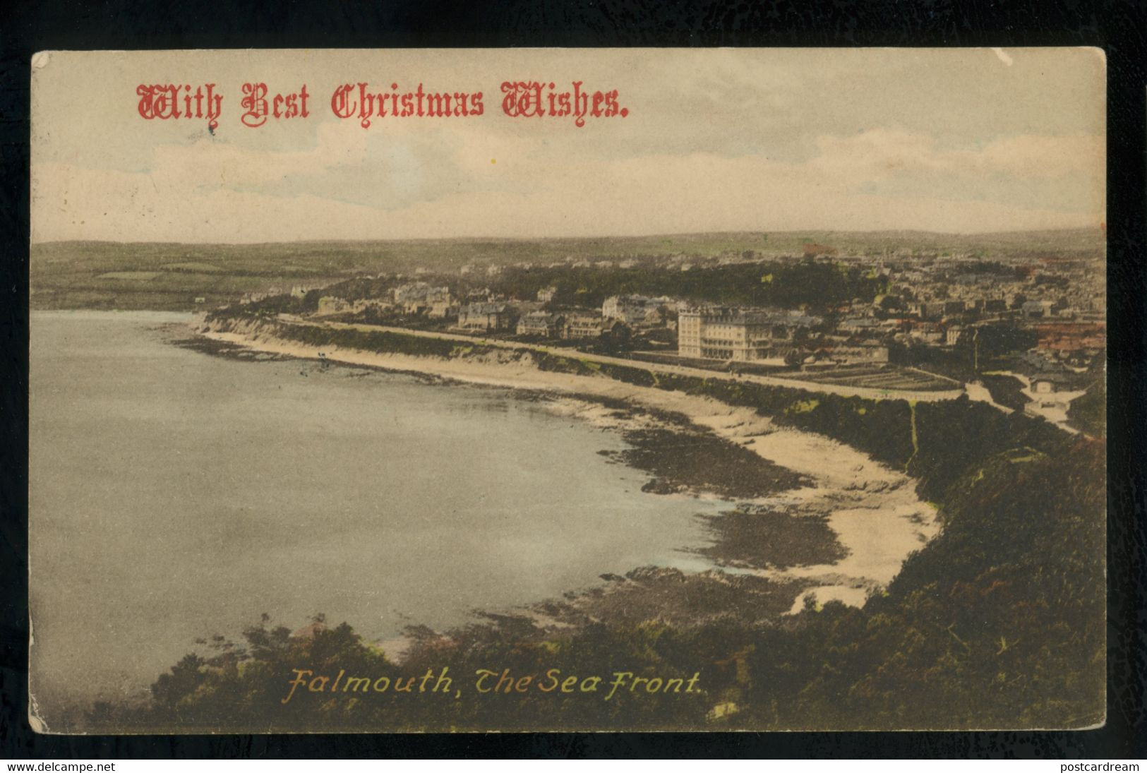 UK FALMOUTH,THE SEA FRONT Cornwall England 1921 Postcard - Falmouth