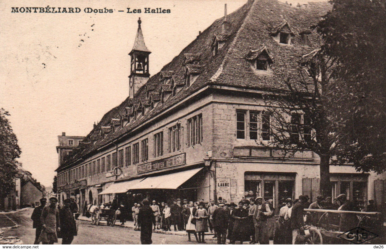 Montbéliard (Doubs) Les Halles, Galeries Réunies De L'Est - Edition Etablissements C. Lardier - Carte C.L.B. - Montbéliard