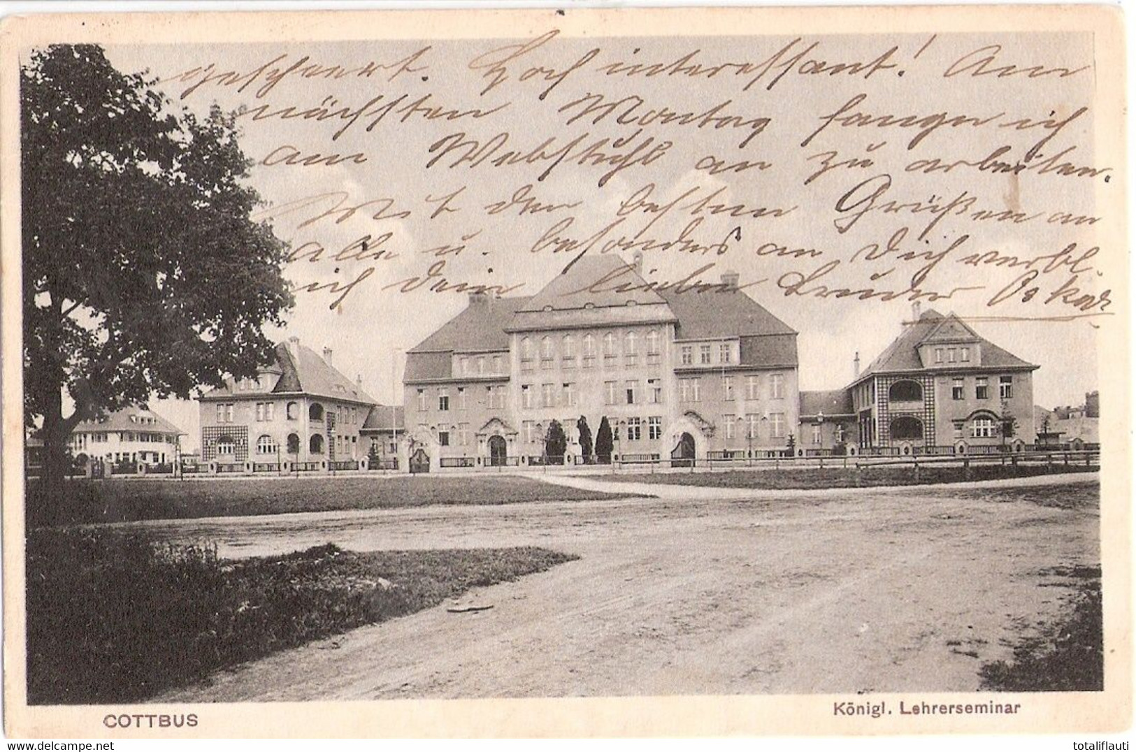 COTTBUS Lausitz Königliches Lehrer Seminar 5.8.1915 Gelaufen - Cottbus