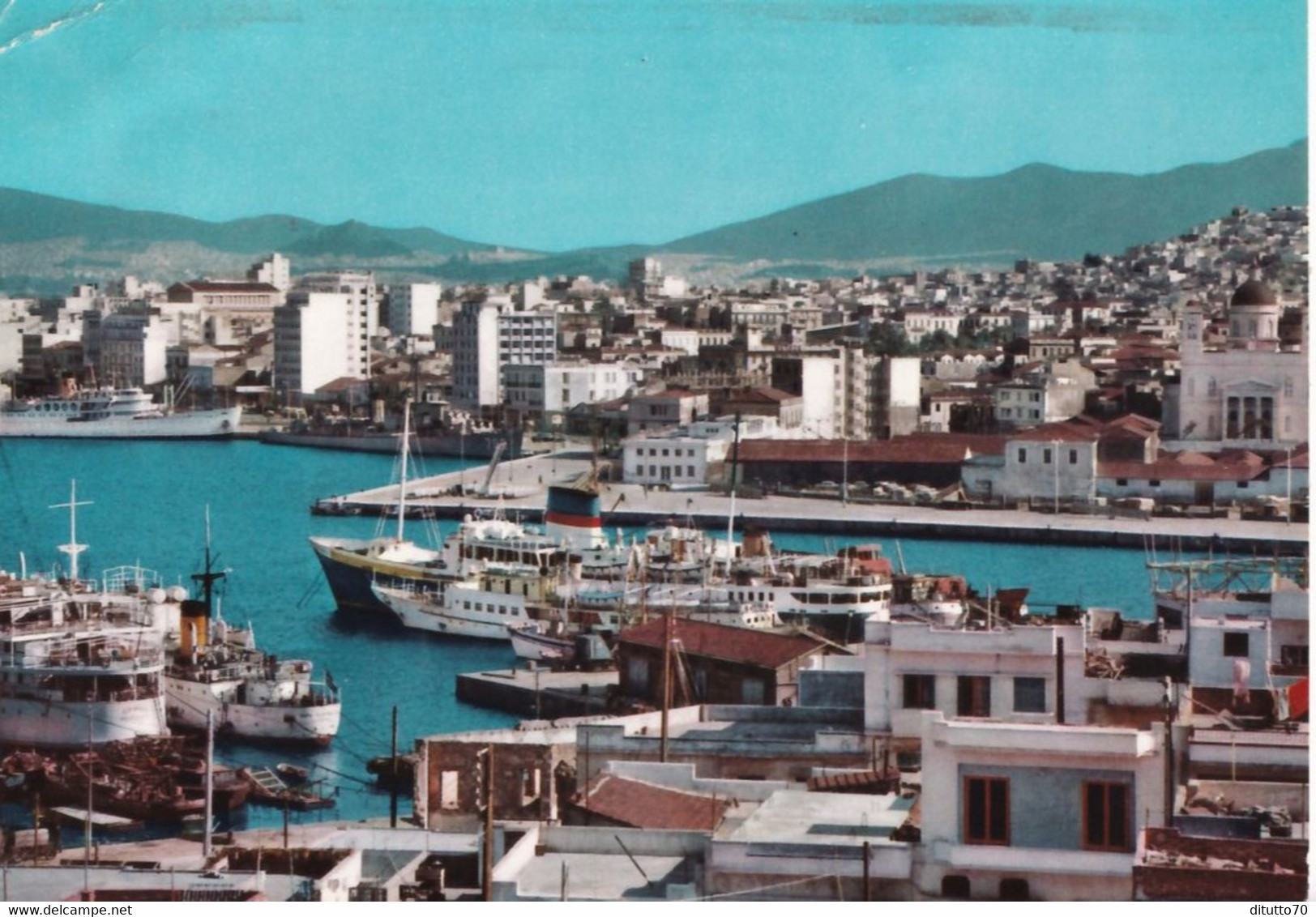 Piraeus - View Of The Port - Formato Grande Viaggiata Mancante Di Affrancatura – E 14 - Greece