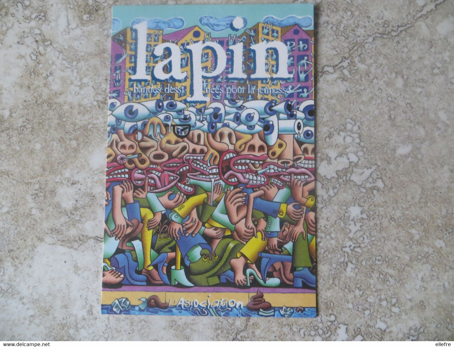 CP Salon Du Livre De Jeunesse Montreuil 1998 Couverture Bande Dessinée LAPIN N° 22 Carte Publicitaire - Comics