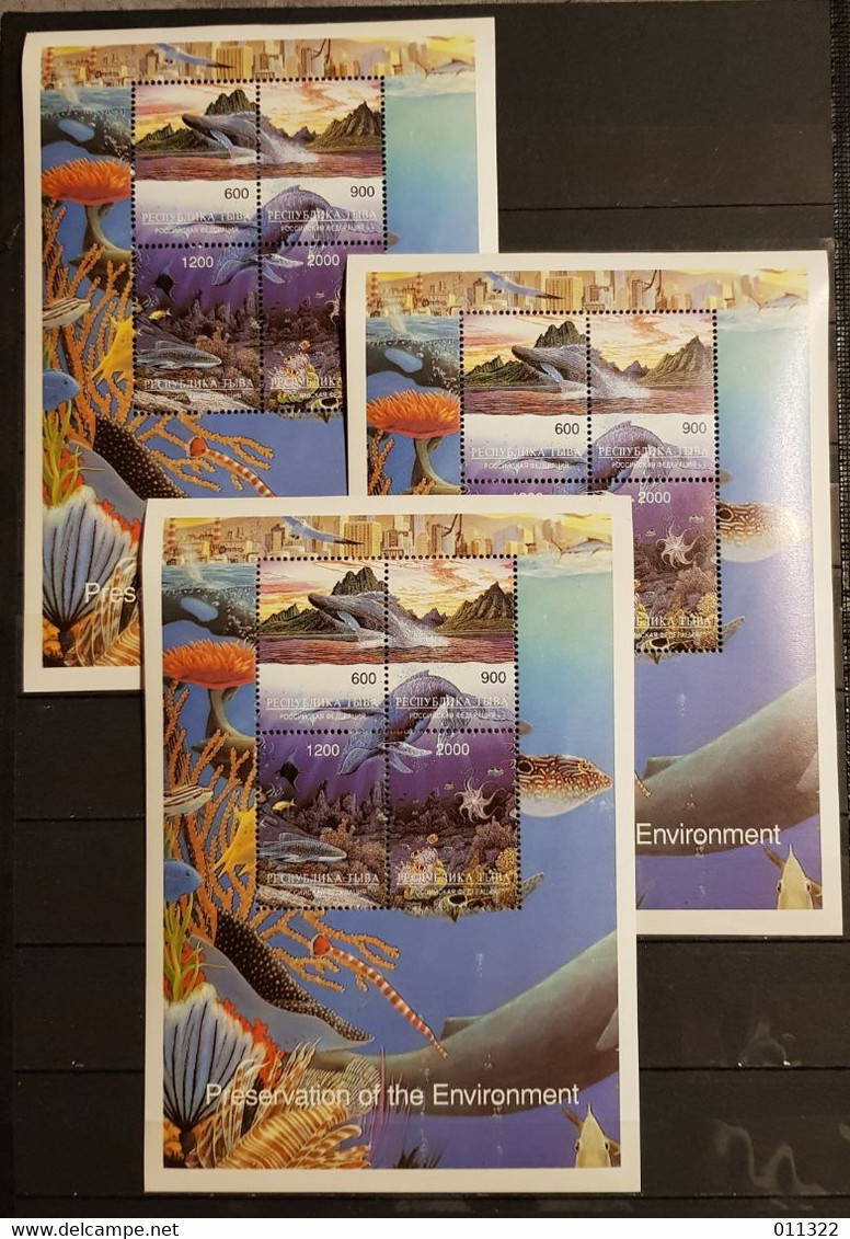 TUVA PRESERVATION OF THE ENVIRONMENT LOT 3 SHEETS MNH. - Tuva