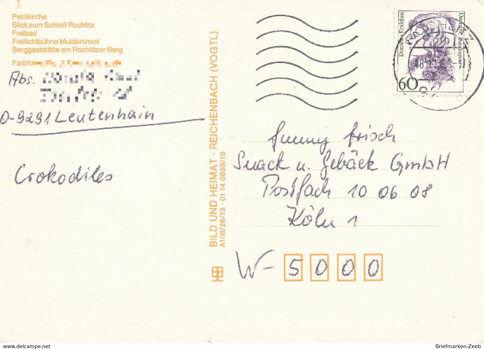 Postkarte Rochlitz - Rochlitz