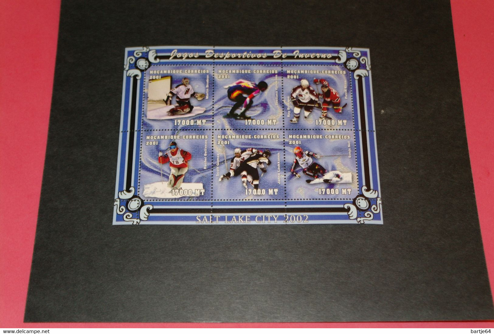 2002 Mozambique - Miniatuur Sheet Postfris - Winter 2002: Salt Lake City