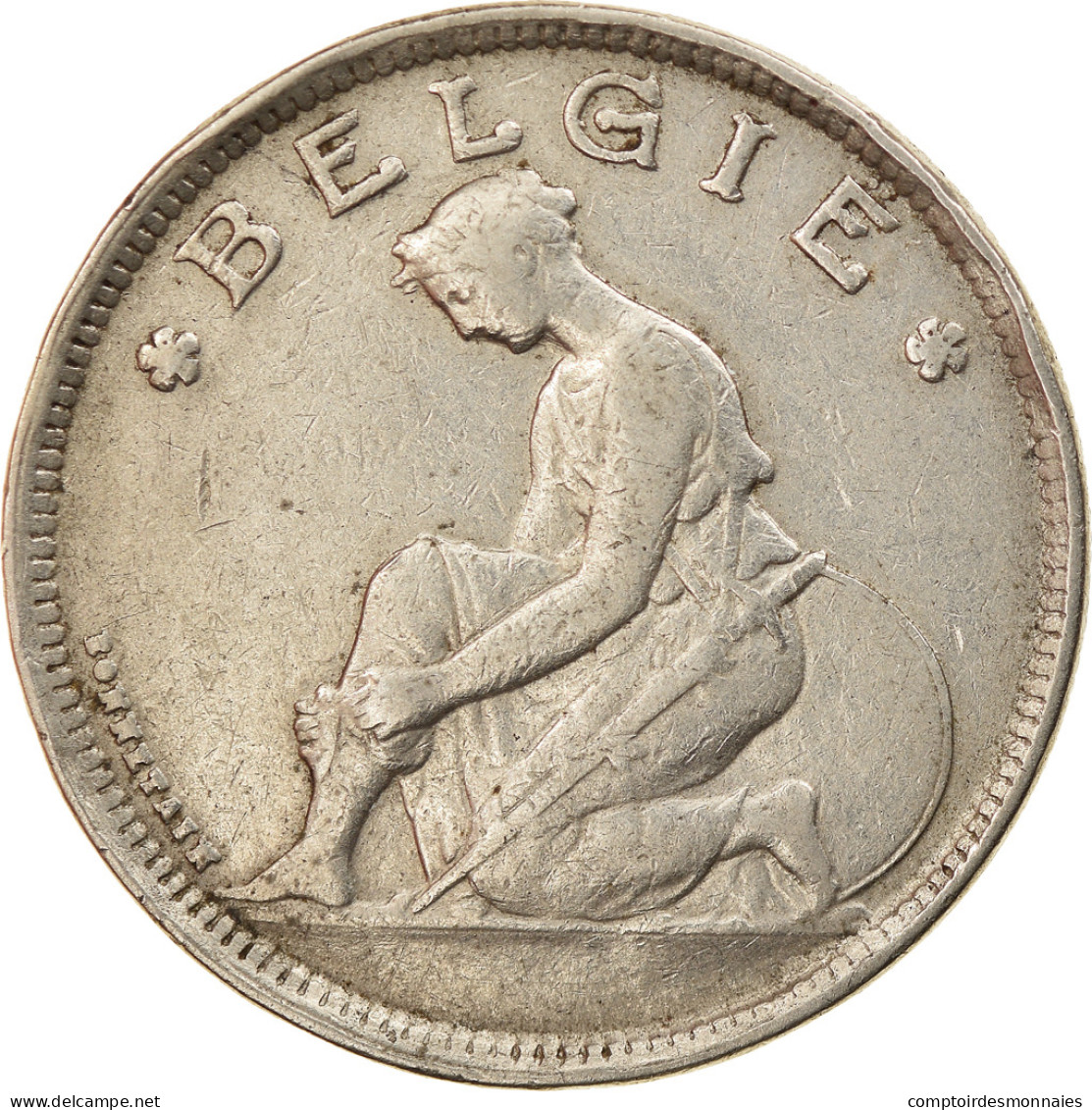 Monnaie, Belgique, Albert I, 2 Francs, 2 Frank, 1923, TTB, Nickel, KM:92 - 2 Francos