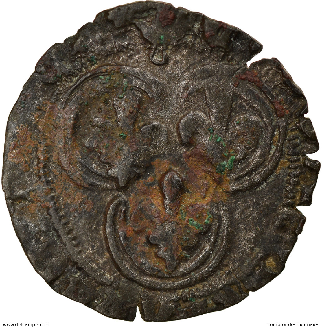 Monnaie, France, Charles VIII, Double Tournois, Bordeaux, TB+, Billon - 1483-1498 Charles VIII L'Affable
