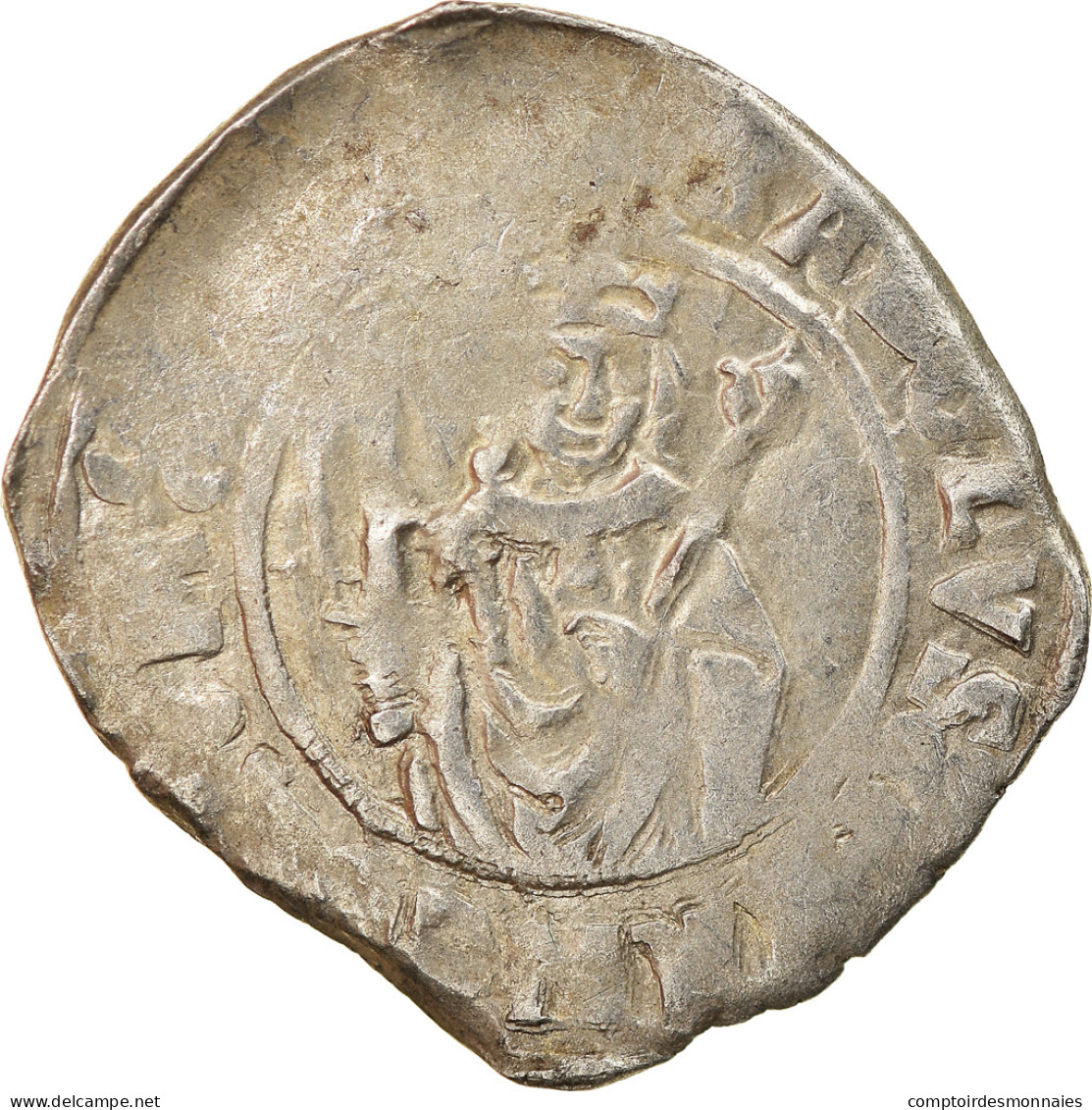 Monnaie, France, Charles VIII, Hardi, Bordeaux, TB+, Billon, Duplessy:598 - 1483-1498 Karel VIII