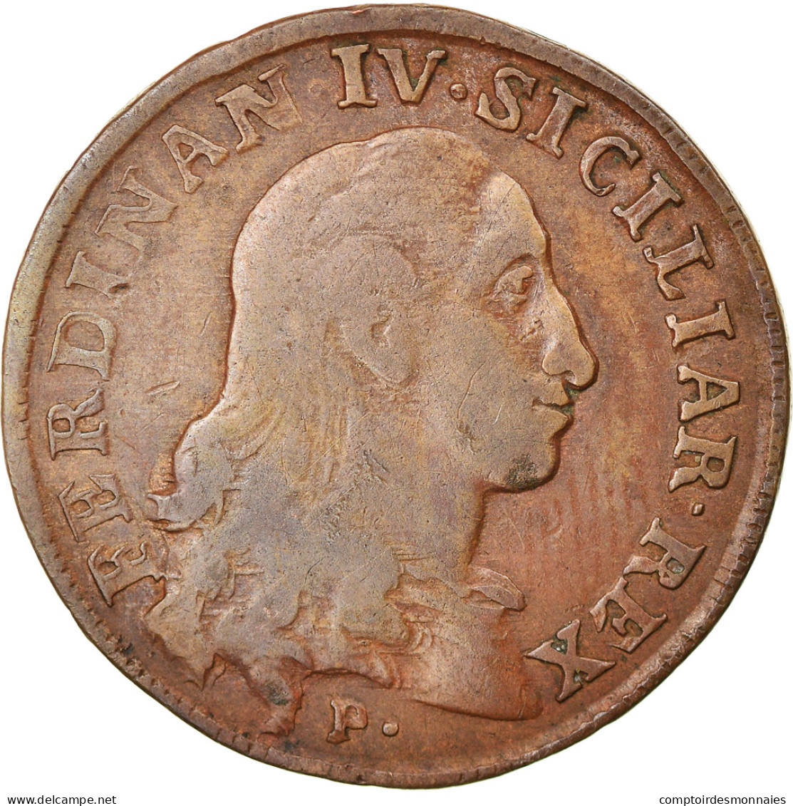 Monnaie, États Italiens, NAPLES, Ferdinando IV, Grano, 1788, Naples, TTB - Neapel & Sizilien