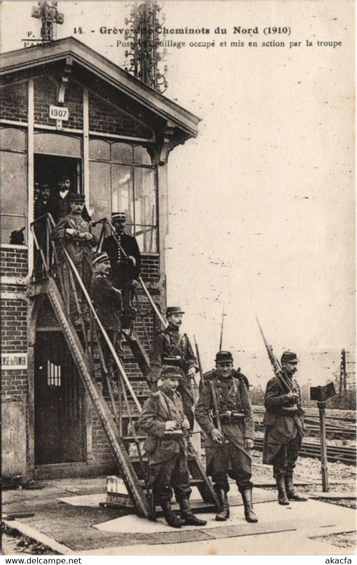 CPA AK Greve Des Cheminots (10e) Poste D'aiguillage Occupé (133573) - Streiks