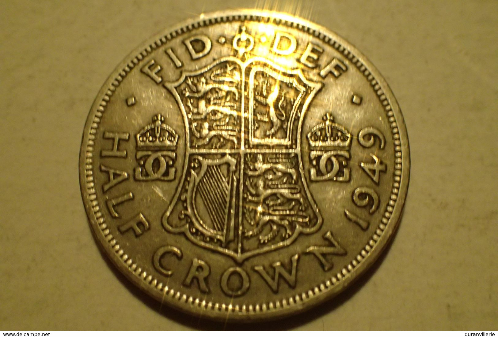1949 - Grande Bretagne - Great Britain - HALF CROWN, GEORGE VI, KM 879 - K. 1/2 Crown