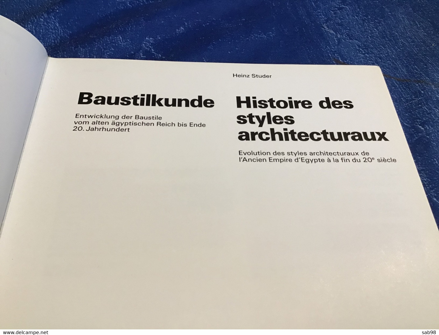 Architecture Art Livre Suisse En Allemand Et Français Baustilkunde Histoire Des Styles Architecturaux - Architecture