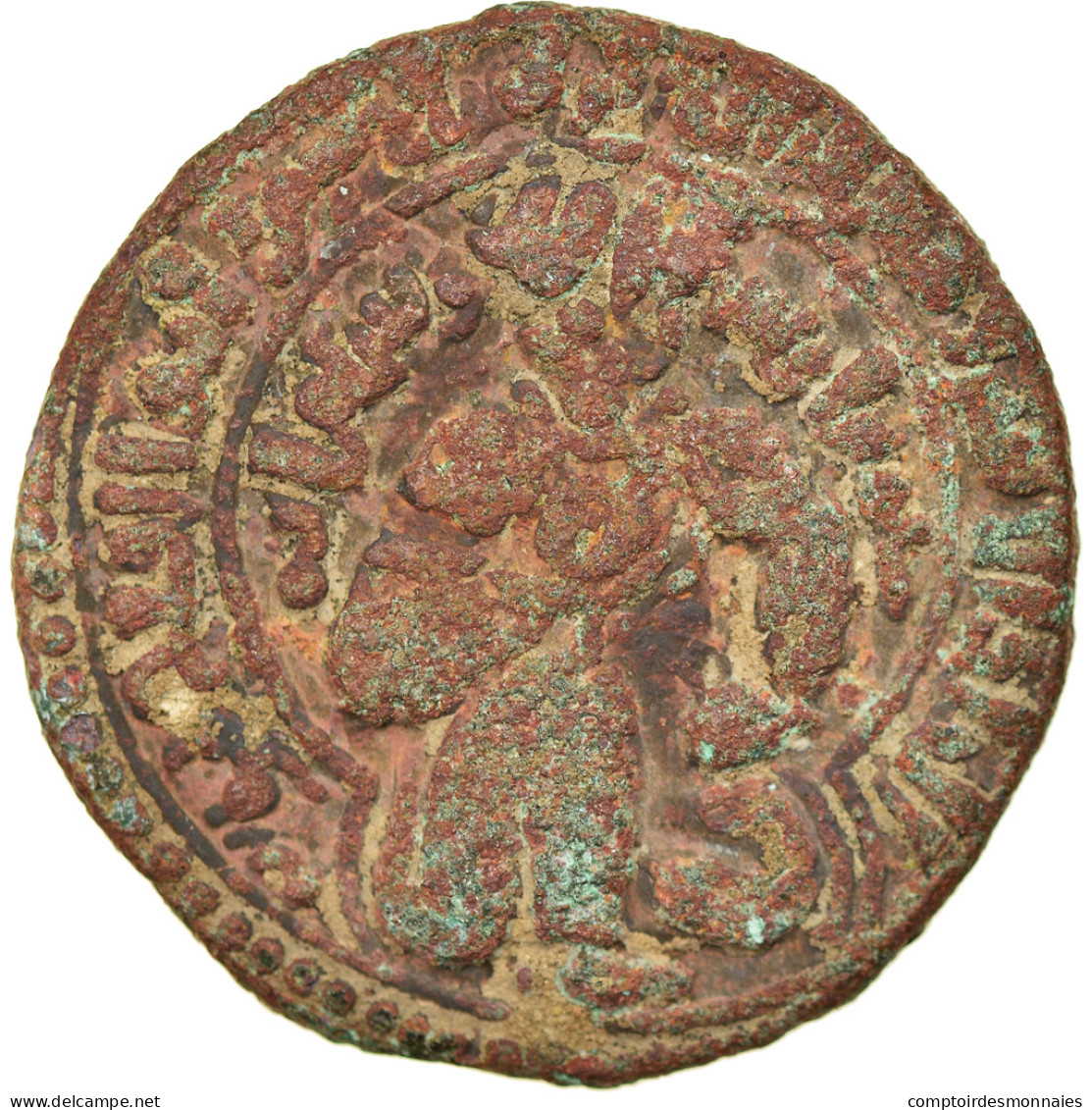 Monnaie, Ayyubids, Al-Ashraf Musa, Dirham, AH 608 (1211/12), TB, Bronze - Islamische Münzen