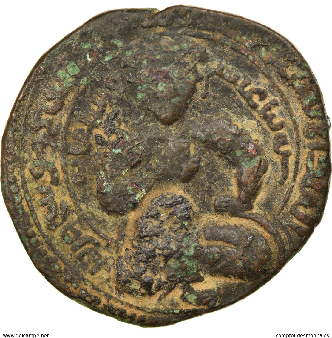 Monnaie, Ayyubids, Al-Ashraf Musa, Dirham, AH 612 (1215/16), TB+, Bronze - Islamische Münzen