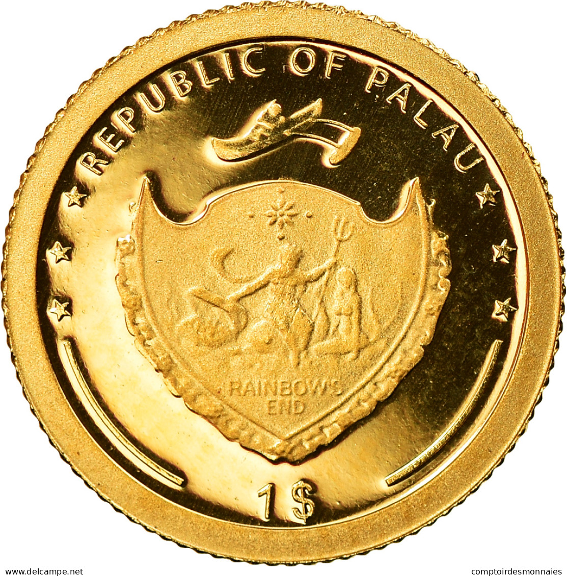 Monnaie, Palau, Christofer Colombus, Dollar, 2006, SPL, Or - Palau